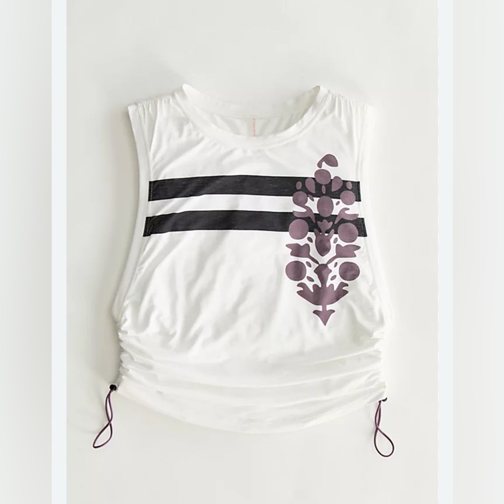 FP Movement by Free People White and Black Tank Top - Picture 4 of 7